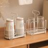 Disposable Cup Holder Paper Cup Dispenser Iron Art Durable Cup Storage Rack for Countertops Kitchen Coffee Stations Multifunctional Cup Organizer
