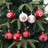 12PCS Christmas Bauble Balls Pendant Snowflake Christmas Ball Christmas Tree Ornaments New Year Party Home Christmas Decorations