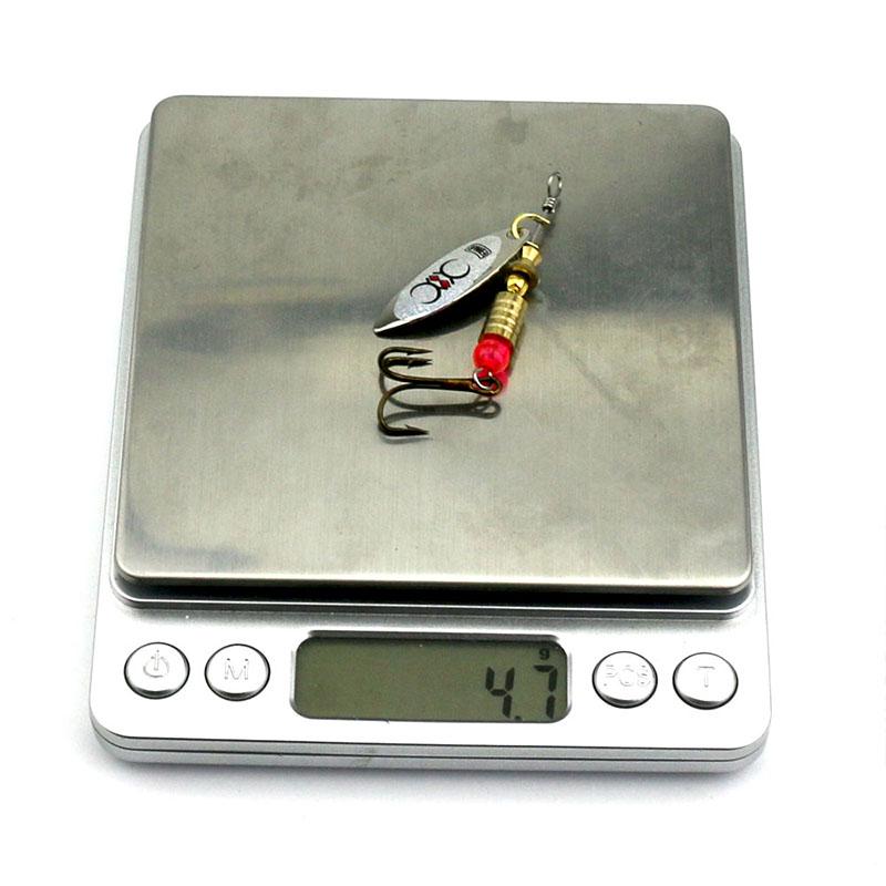 5 шт. металлические рыболовные ложки HENGJIA 0,16 унции, приманка для форели, окуня, щуки, рыболовные приманки, 2 цвета