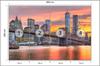 Photomural Lower Manhattan Skyline And Brooklyn Bridge Washable Fleece 400x280