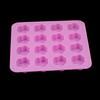 16 отверстий милые собачьи лапки для кошек силиконовая форма для печенья DIY торт декоративный