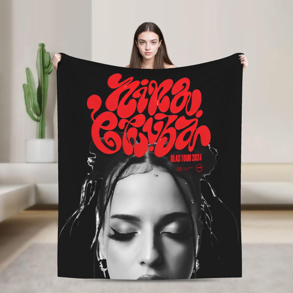 Nina Chuba Blanket Quality Soft singer Throw Blanket Winter Child Bedroom Novelty Bedspread