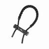 Archery Equipment Adjustable Compound Wrist Rope Polyester Braided Strap Cord (Black)