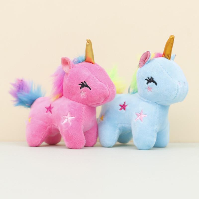 Adorable Unicorn Plush Keychain Cute Stuffed Animal Wedding Gift Bag Charm