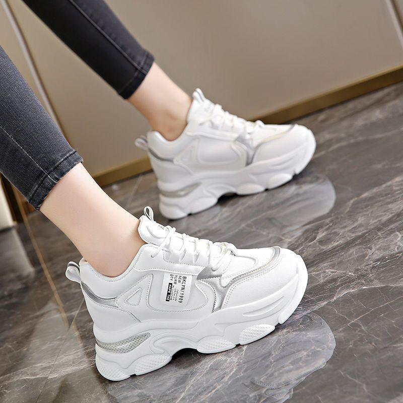 2025 New Women's Inner Dad Shoes Spring and Autumn Platform Comfortable Sports Shoes Light and Small Casual Women's Shoes