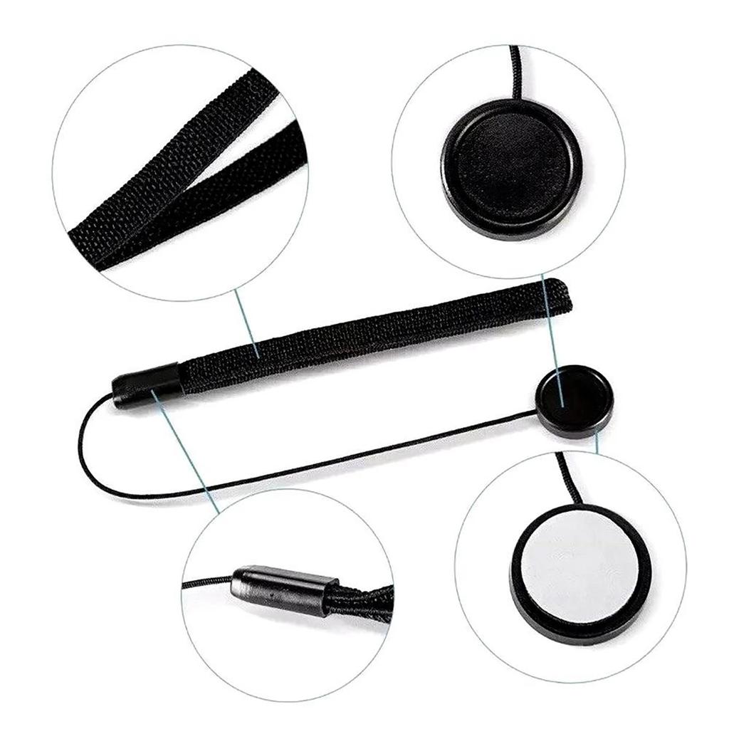Ремешок против потери для зеркальных камер 5 шт. Черный держатель крышки объектива камеры ремешок веревка шнурок комплект аксессуаров