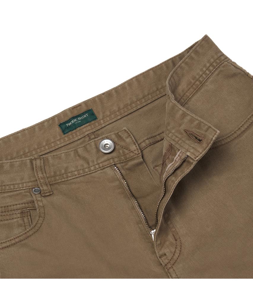 PRODESHIRT Bordeaux Dyed Denim Pants (Brown)
