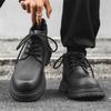 2024 New Men's Martin Boots Wear-resistant Soft Sole Lightweight Men's Tooling Boots Heightening Autumn and Winter Boots 23008-J