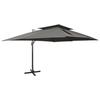 VidaXL Cantilever Garden Parasol with Double Roof, Patio Sunshade, Sun Shelter, Terrace Parasol 312373