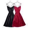 Long Simple Simulation Silk Sling Pajamas Women Bathroom Sexy Fashion Pajamas