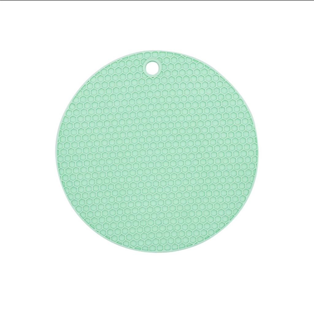 Round Placemat Rubber Toxic Free Prevent Slip Heat Resistant Washable Table Insulation Pad for Cup