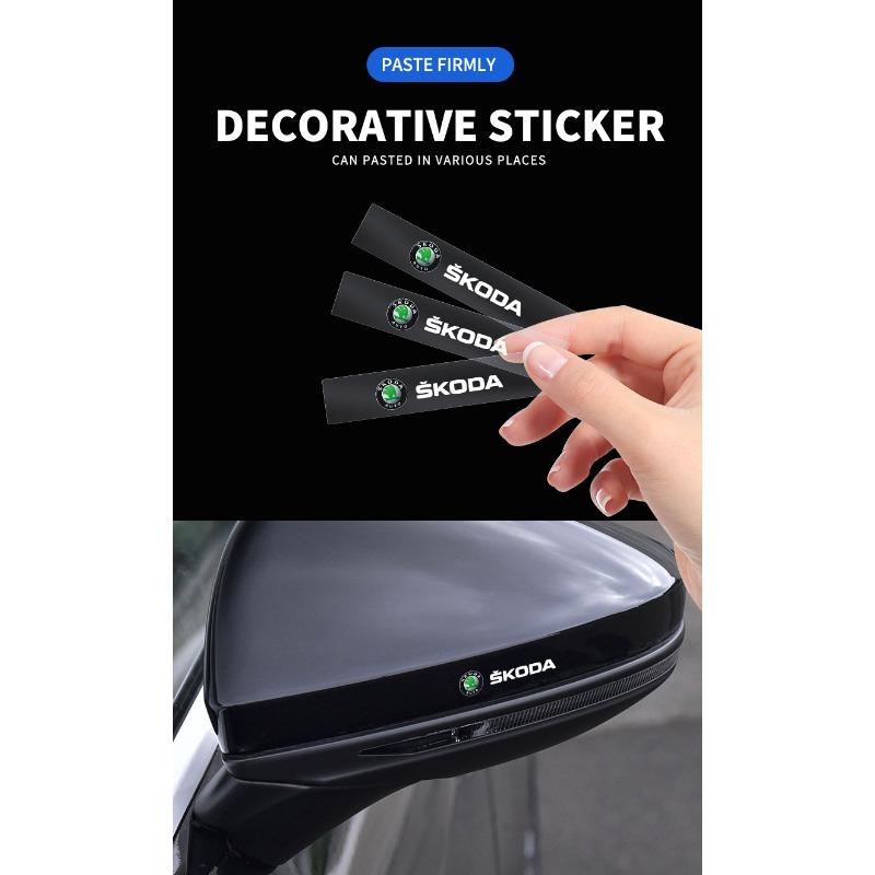 1/5/10Pc Car Interior Random Stickers Car Steering Wheel Emblem Styling for Skoda Fabia Kodiaq Kamiq Superb Yeti Octavia Enyaq Rapid Karoq Derivati