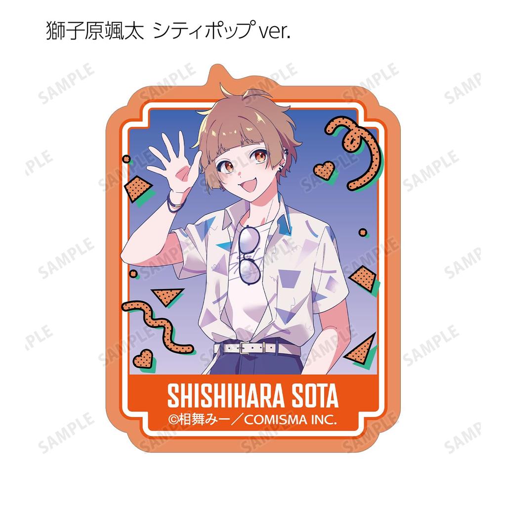 Highly feminine by Aimai City Pop Illustration Y2K Trading box of 8 Shishihara-kun Mii, ver. & Hoshinegimi-san ver. die-cut stickers,