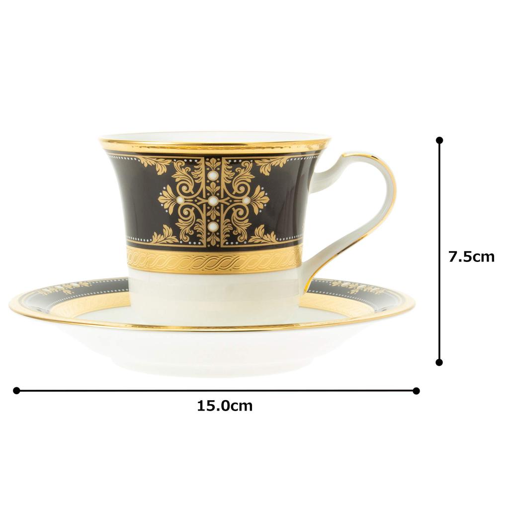 Noritake Американская чашка с блюдцем Evening Bone & Saucer, 220 мл, Majesty, Фарфор, T59589/4818