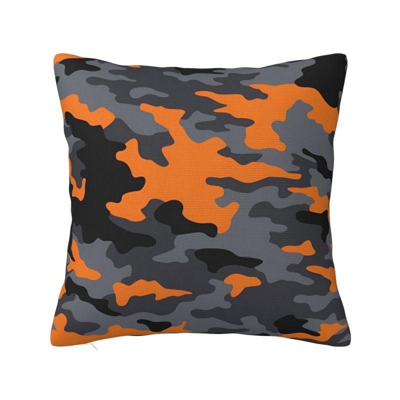 Luxury Gray Black Forest Camouflage Cushion Cover cm Velvet Throw Pillow Case for Living Room Sofa Chair Pillowcase