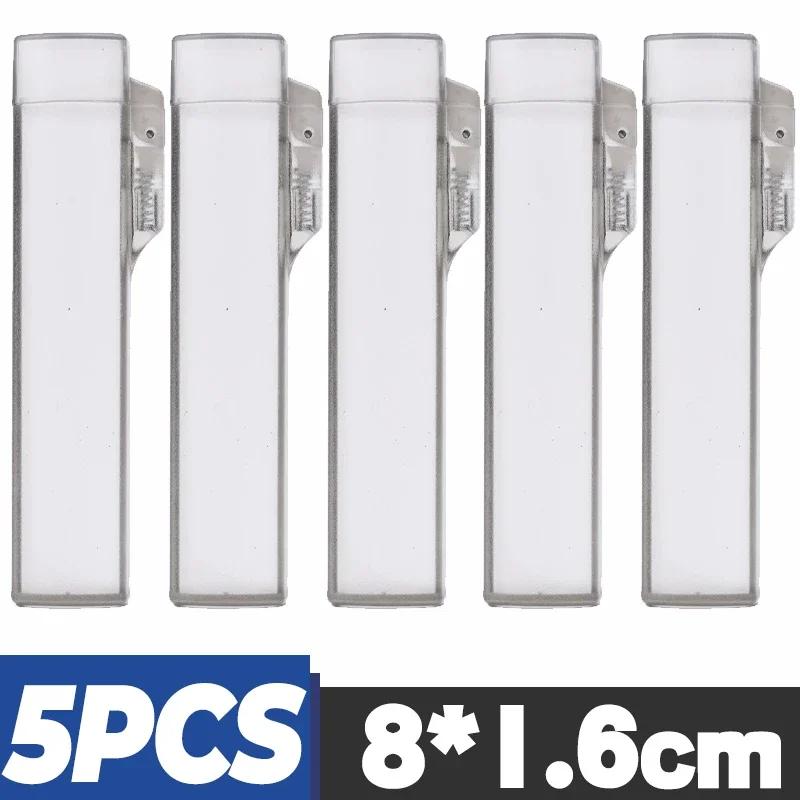 5pcs Portable Toothpick Box Travel Outdoor Plastic Toothpick Storage Box Transparent Cotton Swab Dispenser with Spring Switch