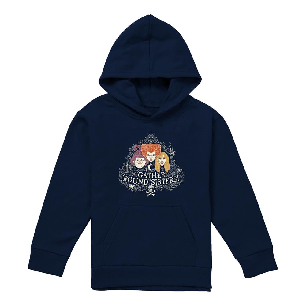 Hocus Pocus Childrens/Kids Gather Round Sisters Hoodie