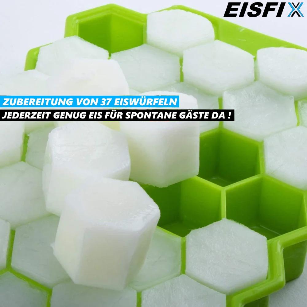 EISFIX 2x Ice Cube Mold Silicone Ice Cube Maker Ice Ball Mold Ice Cube Container