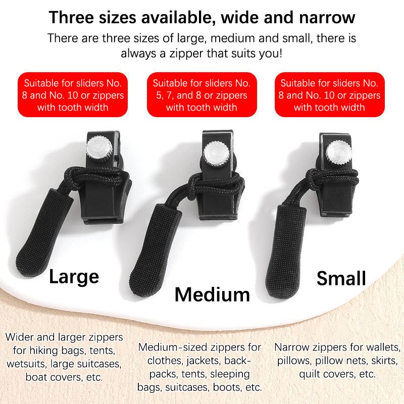 10 шт. универсальный комплект для ремонта молнии, быстрая мгновенная съемная молния, свободный бегунок для шитья молнии, тянущий механизм для куртки, сумки, пальто