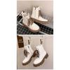 Короткие ботинки в британском стиле в стиле ретро для женской повседневной носки