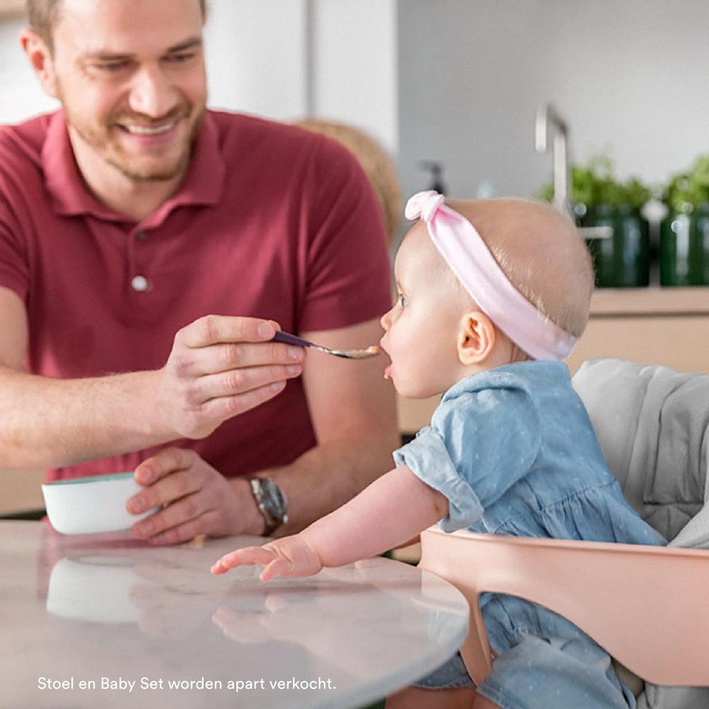 Stokke Baby High Chair with Tripp Trapp Accessories, Dining Table, Baby Chair, and Sweetheart Cushion