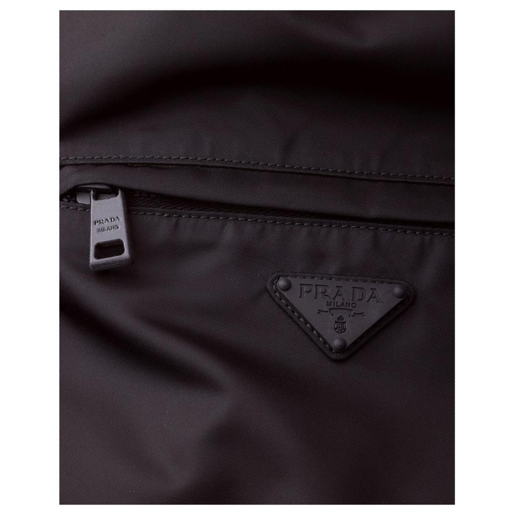 Prada Re-Nylon Drawstring Closure Recycled Polyamide Backpack Unisex Backpack Black 2VZ126_4ECO_F0002_V_OOO