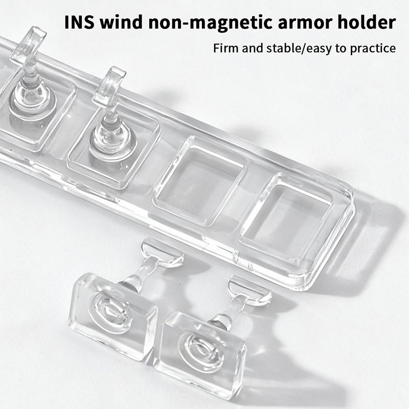 1/5/10 Grid Non-Magnetic Nail Stand Sample Nails Display Nail Polish Holder Nail Tips Reusable