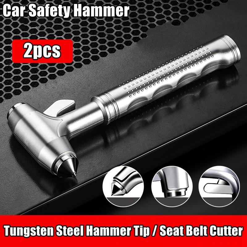 Multi-Functional Car Safety Hammer Metal Auto Emergency Window Breaker Seatbelt Cutter Life-Saving Escape Rescue Safety Hammer