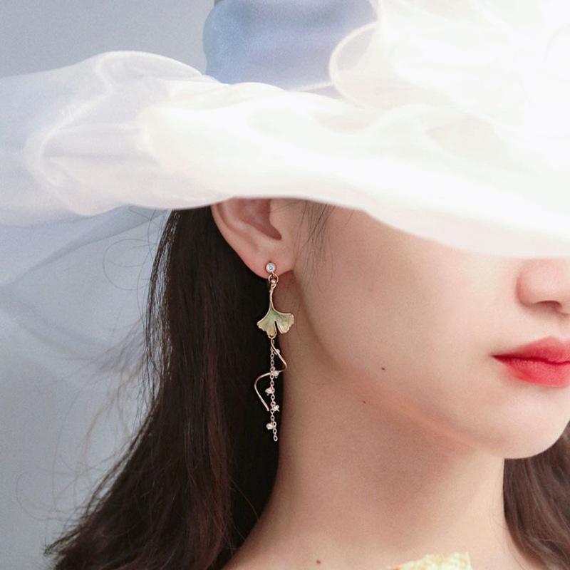 Асимметричные висячие серьги с цветами для женщин, длинные серьги-капли с кисточкой и бабочкой, имитация жемчуга и кошки, вечерние украшения