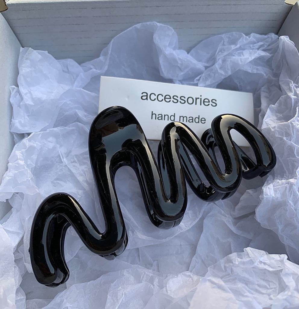 Желейная цветная волна заколка-краб для волос женская модный дизайн корейская милая простая нерегулярная заколка для волос головной убор