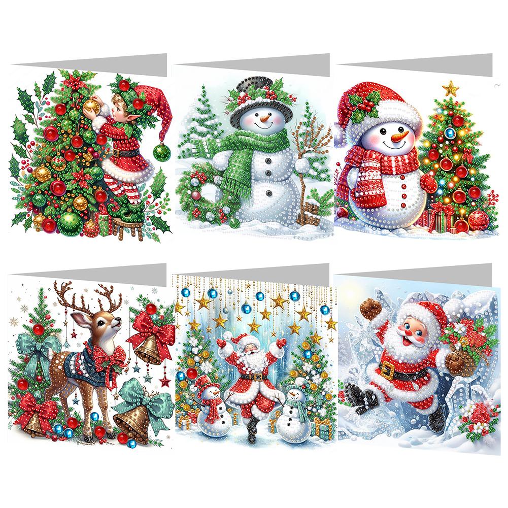 5D DIY Diamond Painting New Christmas Card Festival Greeting Card Handmade Diamond Embroidery Painting Art Kit 2025