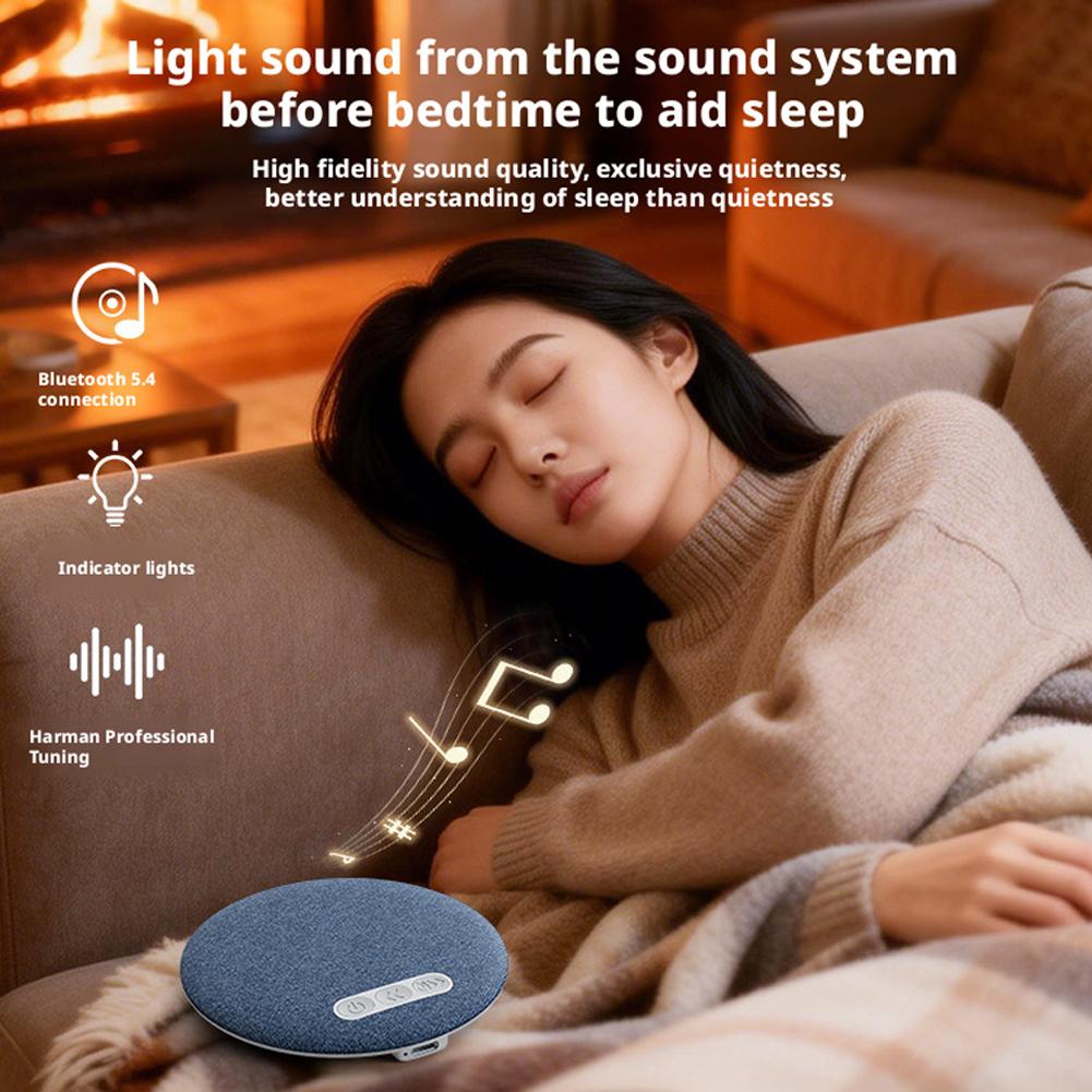 Mini Sleeping Bluetooth Speaker Wireless Bluetooth White Noise Speaker MP3 Music Player Bedside Pillow Intelligent Player
