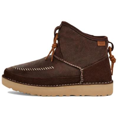 Модные короткие зимние сапоги с круглым носком, унисекс, коричневые 1144017-BCDR