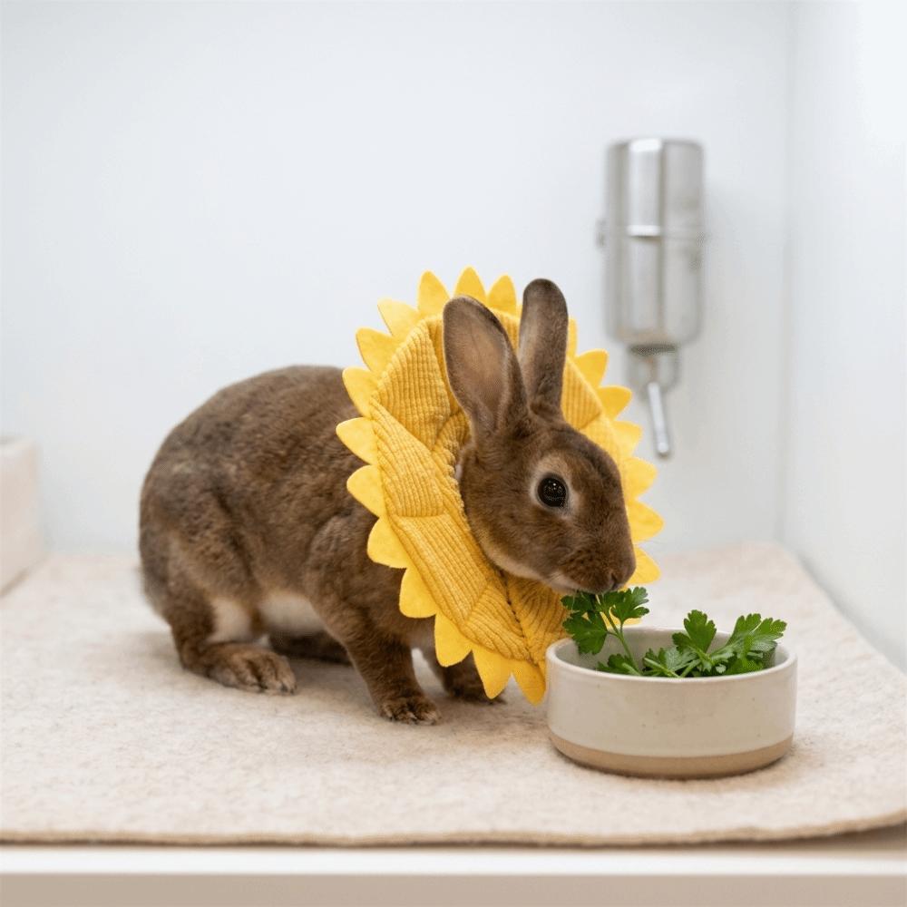 Sunflower Shaped et Recovery Collar Adjustable Fit Dog Cone Collar  Skin Irritation Relief