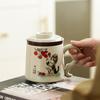 Cute Ceramic Cute Cat Tea Cup Personal Use Home Office with Lid Filter Tea Separation Water Cup Mark