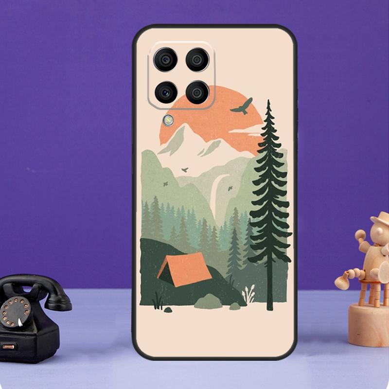 Чехол Nature Camping Art для Samsung Galaxy M55 M21 M31 M51 M12 M32 M52 M20 M13 M23 M33 M53 M14 M34 M54 M30s