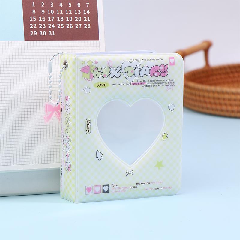 Ins Style Cute 3-Inch Love Album 36 Pockets Card Binder Mini Photocard Holder Kpop Idol Pictures Collection Storage Case