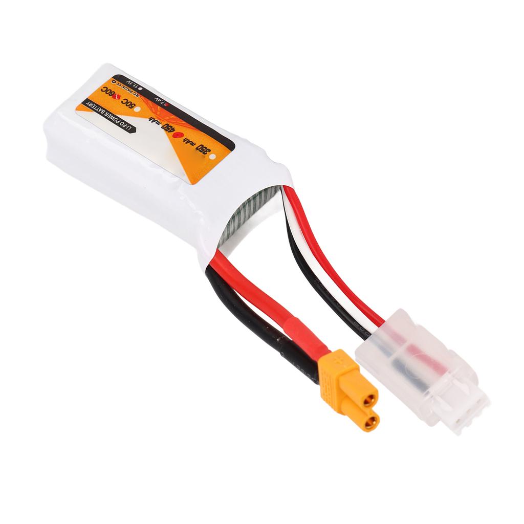 450mAh Lipo Battery 60C Discharge Rate 7.4V 2S XT30 Plug Power for RC Vehicles Aircraft