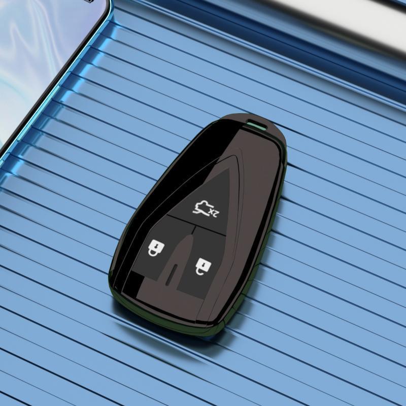 Changan CS75 Key Case, Full Wrap Shell, Enjoy Blue Whale Edition, 3-Button (For 2022/24 Models)
