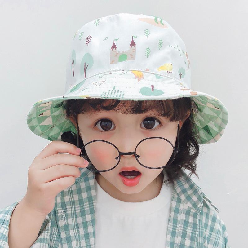 Летняя детская шапка, детская хлопковая кепка от солнца с защитой от ультрафиолета, детская панама, пляжная панама для девочек и мальчиков, милые шапки с героями мультфильмов для младенцев