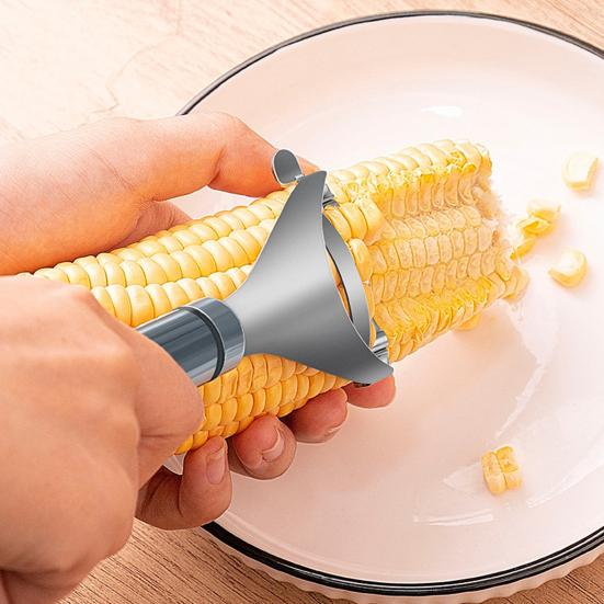 Кукурузоочиститель из нержавеющей стали, простой в использовании, волшебный инструмент для очистки кукурузы, универсальная молотилка для кукурузы, кухонный гаджет для домашних поваров