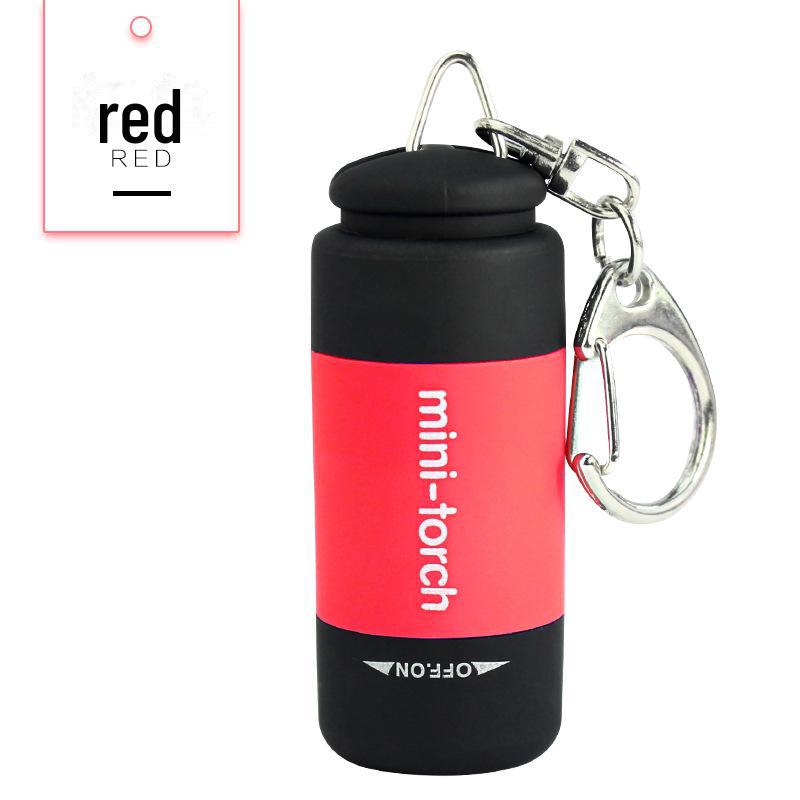 USB Rechargeable LED Mini Pocket Flashlight - Portable Keychain Light for Kids