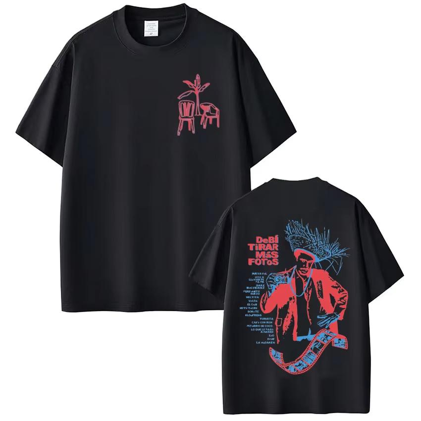 Rapper Bad Bunny Debi Tirar Mas Fotos DTMF Unisex Fashion Hip Hop Oversized Streetwear Unisex And Unisex Tshirt