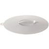 Ishigaki Gray Lid, 30cm Wide X 28cm Deep X 3cm High, DL Silicone Drop Lid, Microwave and Dishwasher Safe, for Microwave Cooking and Food Storage, Whit