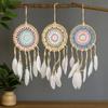 Dream Catcher Macrame 16cm 6 Pack Assorted Colours