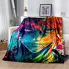 2025 New Style Bleach Kurosaki Ichigo Anime Cartoon Soft Flannel Blankets,Throw Blanket Comfortable for Beds Sofa Home Bedroom