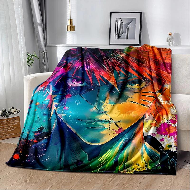 2025 New Style Bleach Kurosaki Ichigo Anime Cartoon Soft Flannel Blankets,Throw Blanket Comfortable for Beds Sofa Home Bedroom