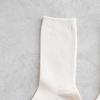 Monfoot женские носки с длинным воротом в рубчик цвета слоновой кости