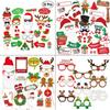 Christmas Snowman Photo Props: Festive Party Masks & Glasses