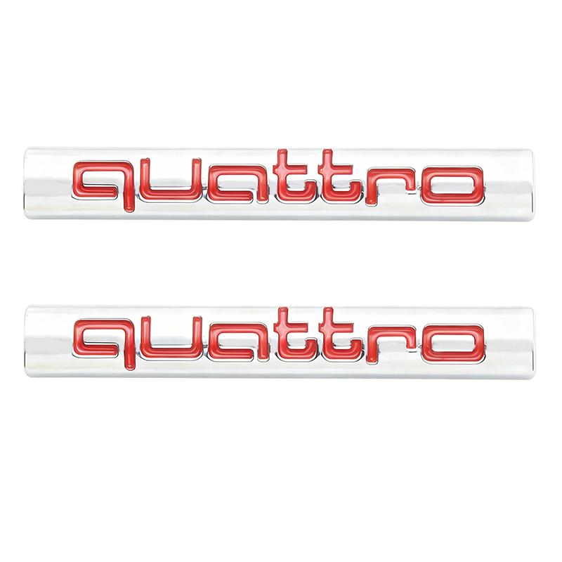 Авто Стайлинг 3D Металлический Логотип Quattro Накладка на Решетку Радиатора Значок Эмблема Наклейки Для Audi A3 A4 A5 A6 A7 A8 S3 S4 S5 S6 Q3 Q5 Q7 Аксессуары